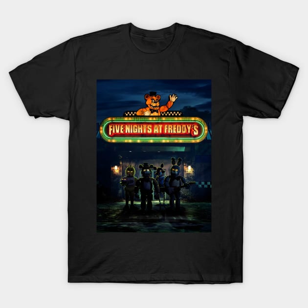 Five Nights at Freddy's - movie poster T-Shirt by Surton Design